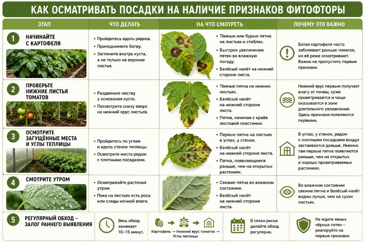 Как не дать фитофторе погубить томаты и картофель: признаки и план действий Как не дать фитофторе погубить томаты и картофель: признаки и план действий