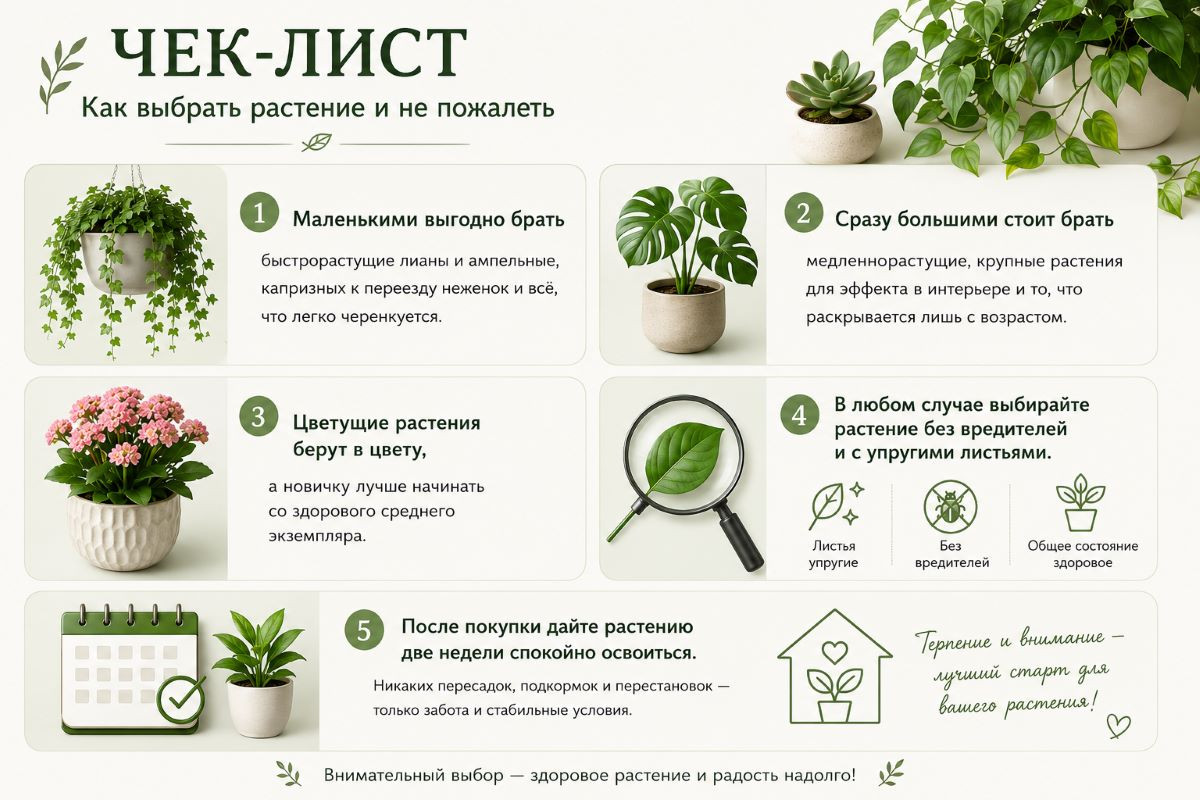 Секреты флориста: какие растения лучше брать маленькими, а какие сразу большими