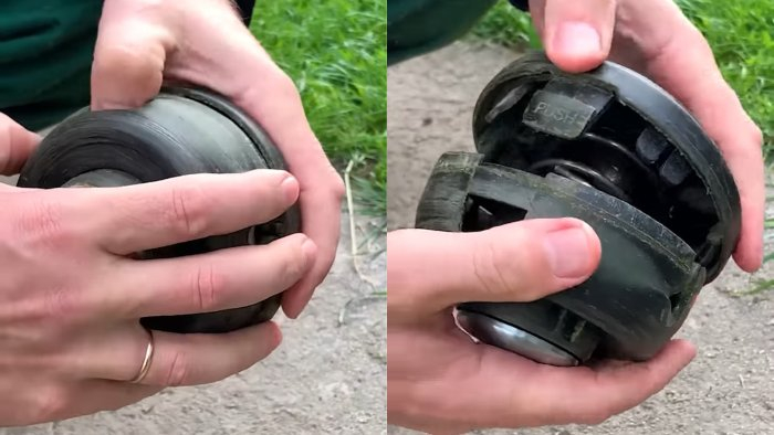 2 способа намотать леску на катушку триммера 2 способа намотать леску на катушку триммера