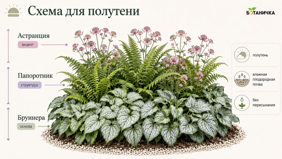 Цветник из трёх растений: готовые схемы, которые выглядят безупречно Цветник из трёх растений: готовые схемы, которые выглядят безупречно