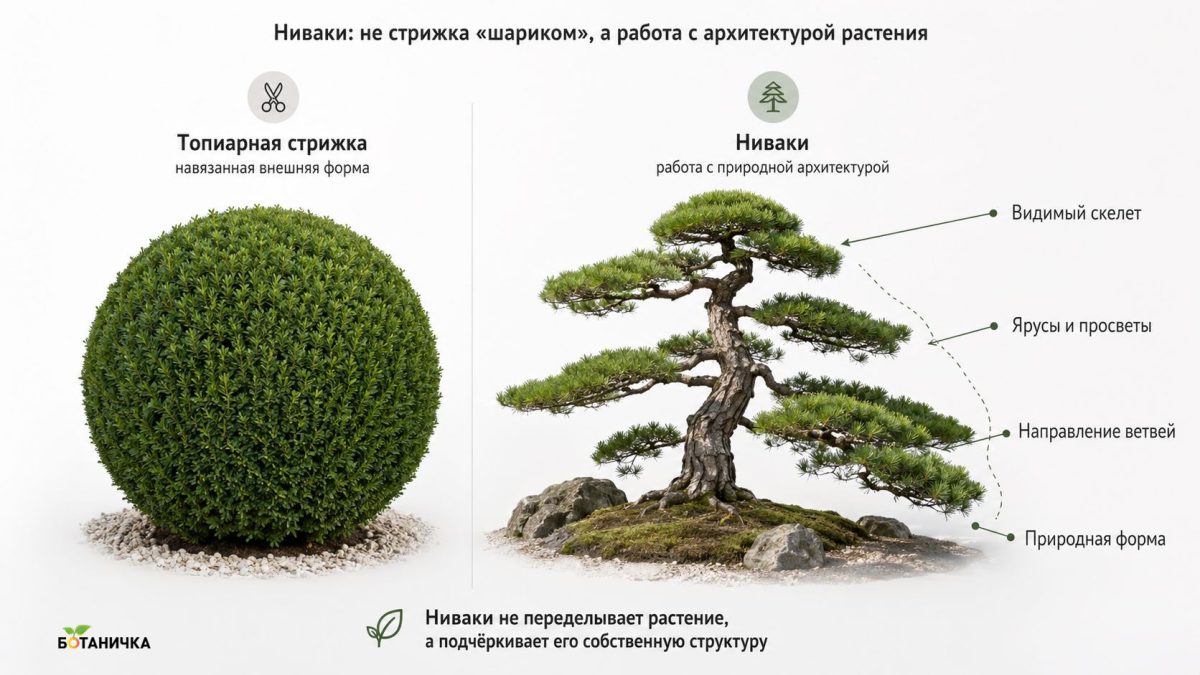Хвойные в стиле ниваки: с чего начать формировку без риска испортить растение Хвойные в стиле ниваки: с чего начать формировку без риска испортить растение