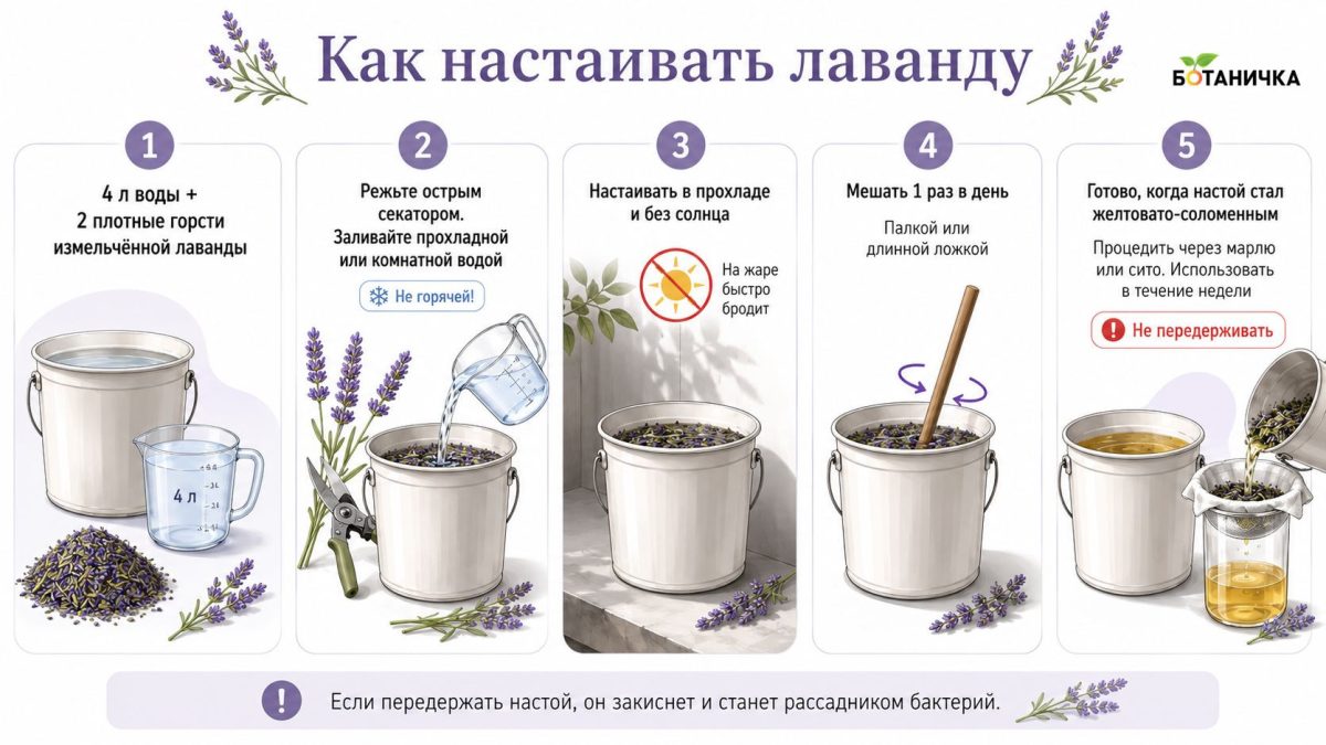 Лавандовый настой от вредителей и болезней в саду: мой секретный рецепт Лавандовый настой от вредителей и болезней в саду: мой секретный рецепт