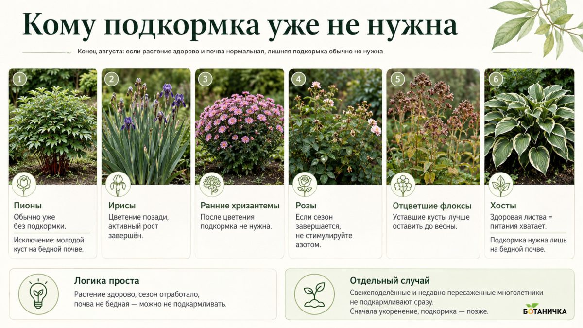 Какие цветы подкармливать в конце августа, а какие уже не стоит