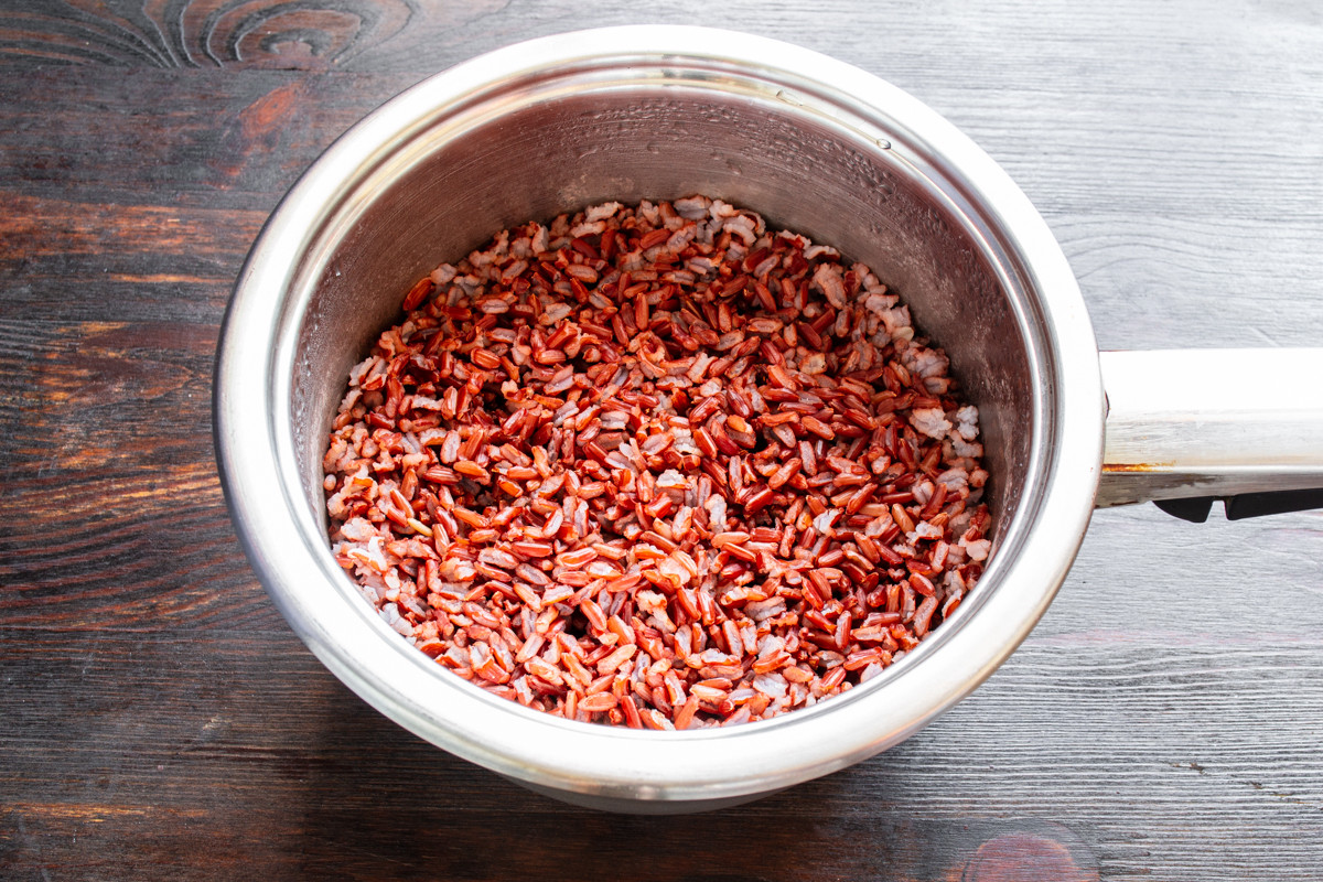 Тефтели с красным рисом