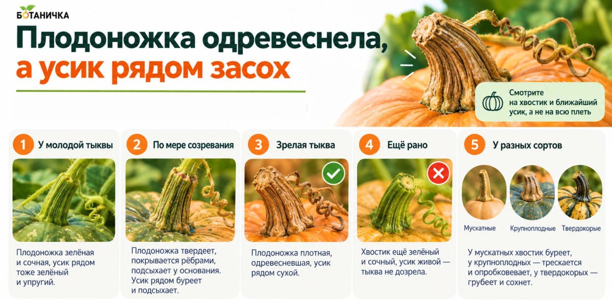 6 признаков, что тыкву пора убирать с грядки уже сейчас 6 признаков, что тыкву пора убирать с грядки уже сейчас